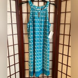 Cabana Life UPF 50+ Rosebay sleeveless shift dress size S.